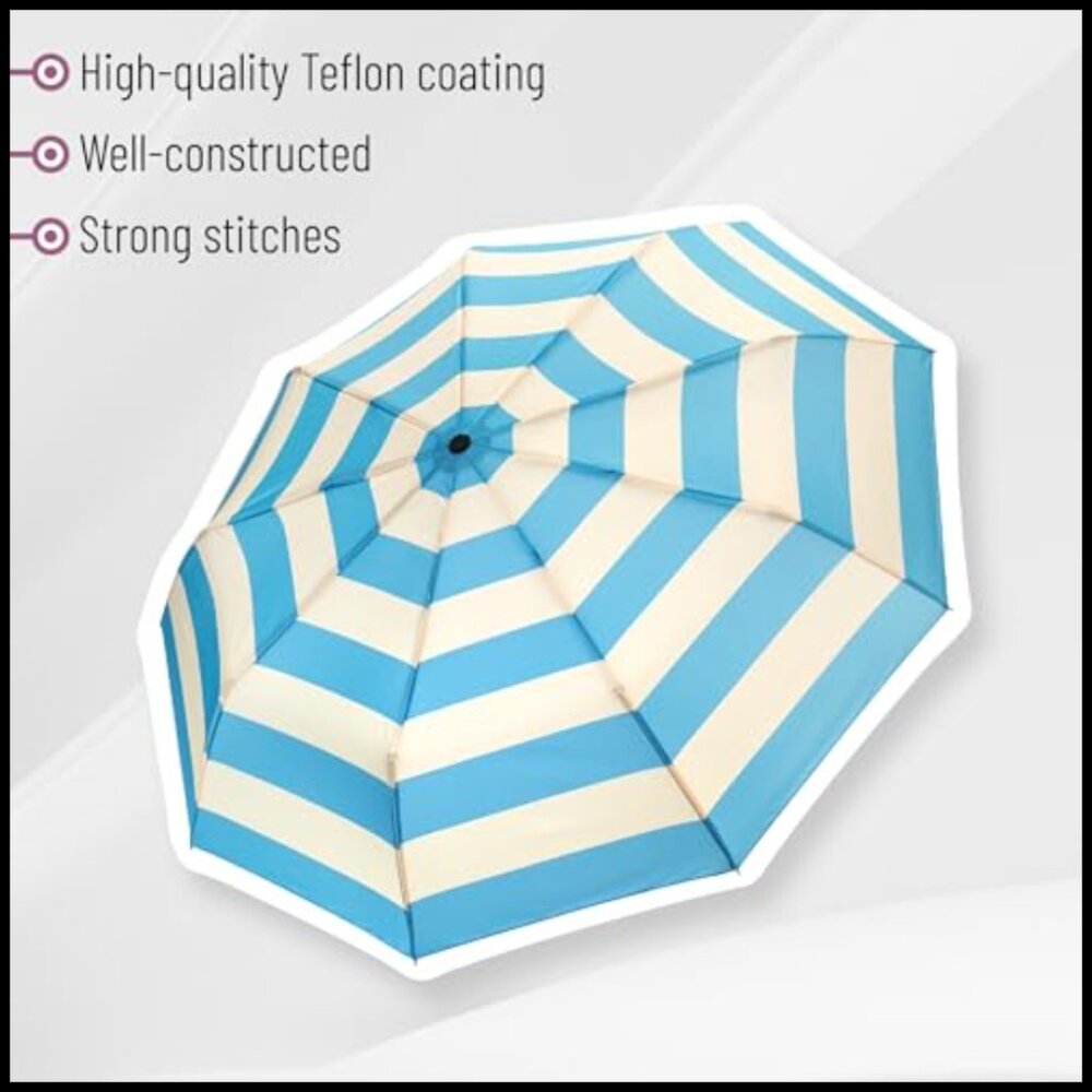 Compact Windproof Travel Umbrella Automatic Open … - image 5